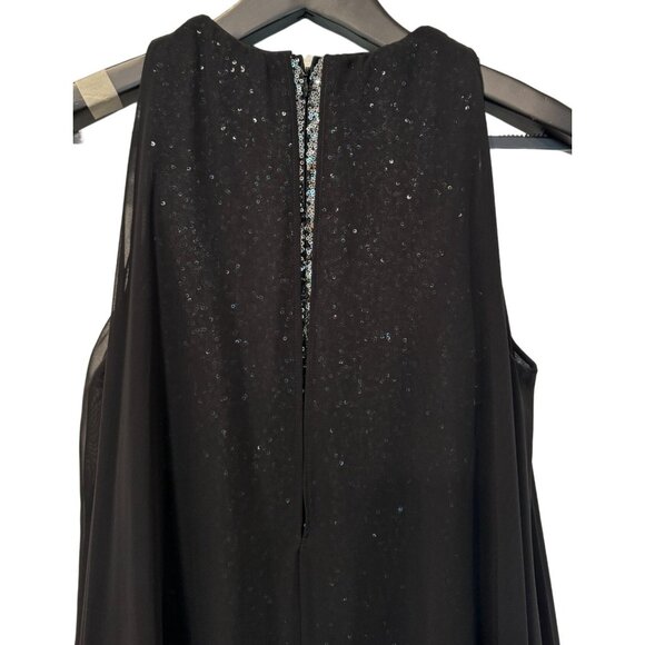Talbot Runhof Silver Sequin Gown Full Slip Retails $2,234 Women's Size EU38/L - Picture 4 of 8